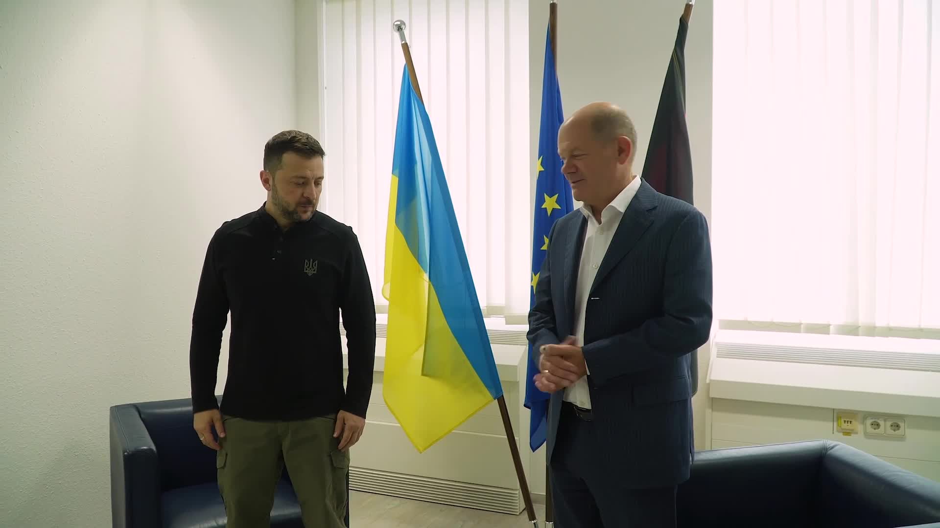 Le président Zelensky a rencontré le chancelier fédéral Olaf Scholz en Allemagne