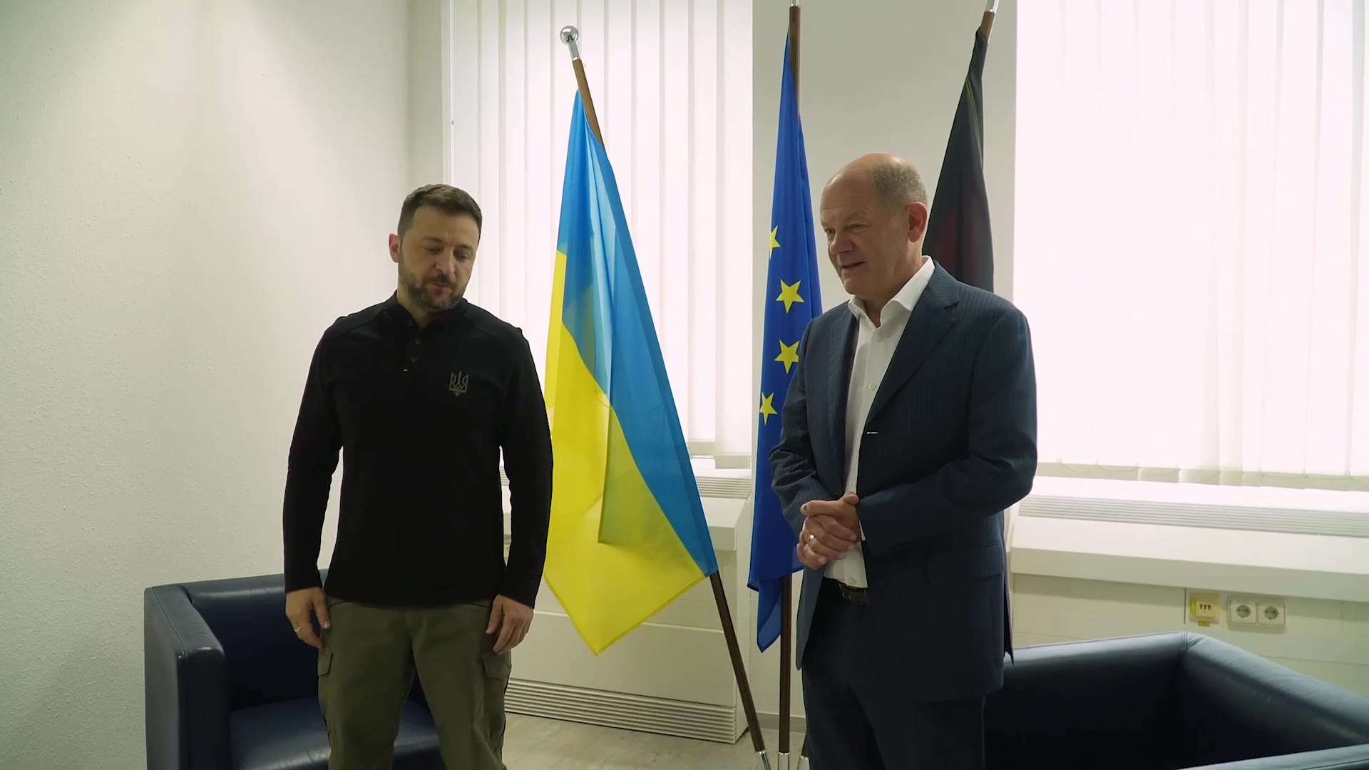 El president Zelenskyi va mantenir una reunió amb el canceller federal Olaf Scholz a Alemanya