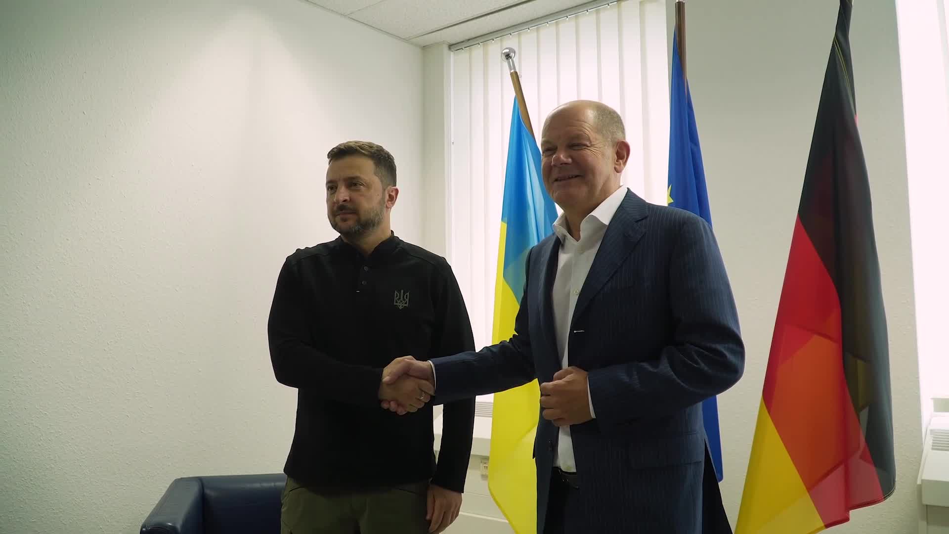 El president Zelenskyi va mantenir una reunió amb el canceller federal Olaf Scholz a Alemanya