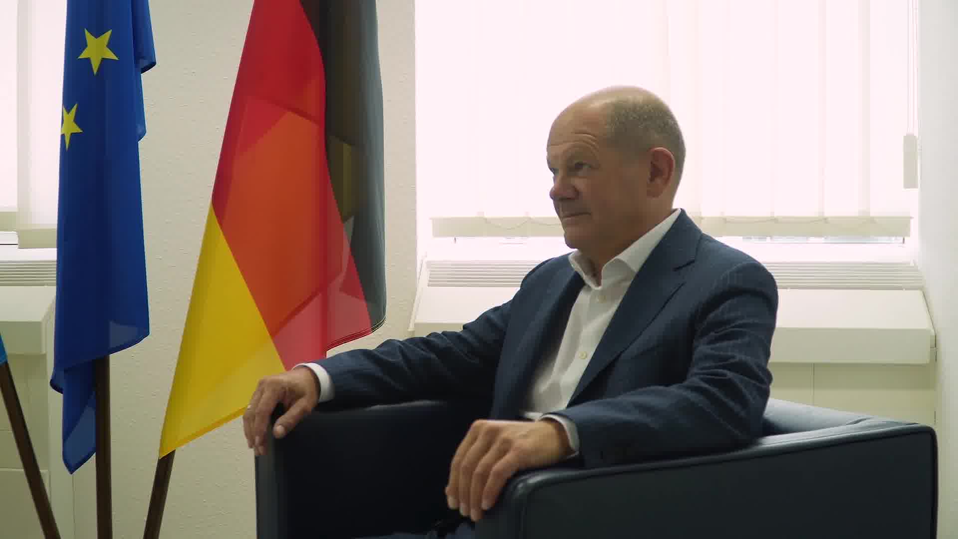 El president Zelenskyi va mantenir una reunió amb el canceller federal Olaf Scholz a Alemanya