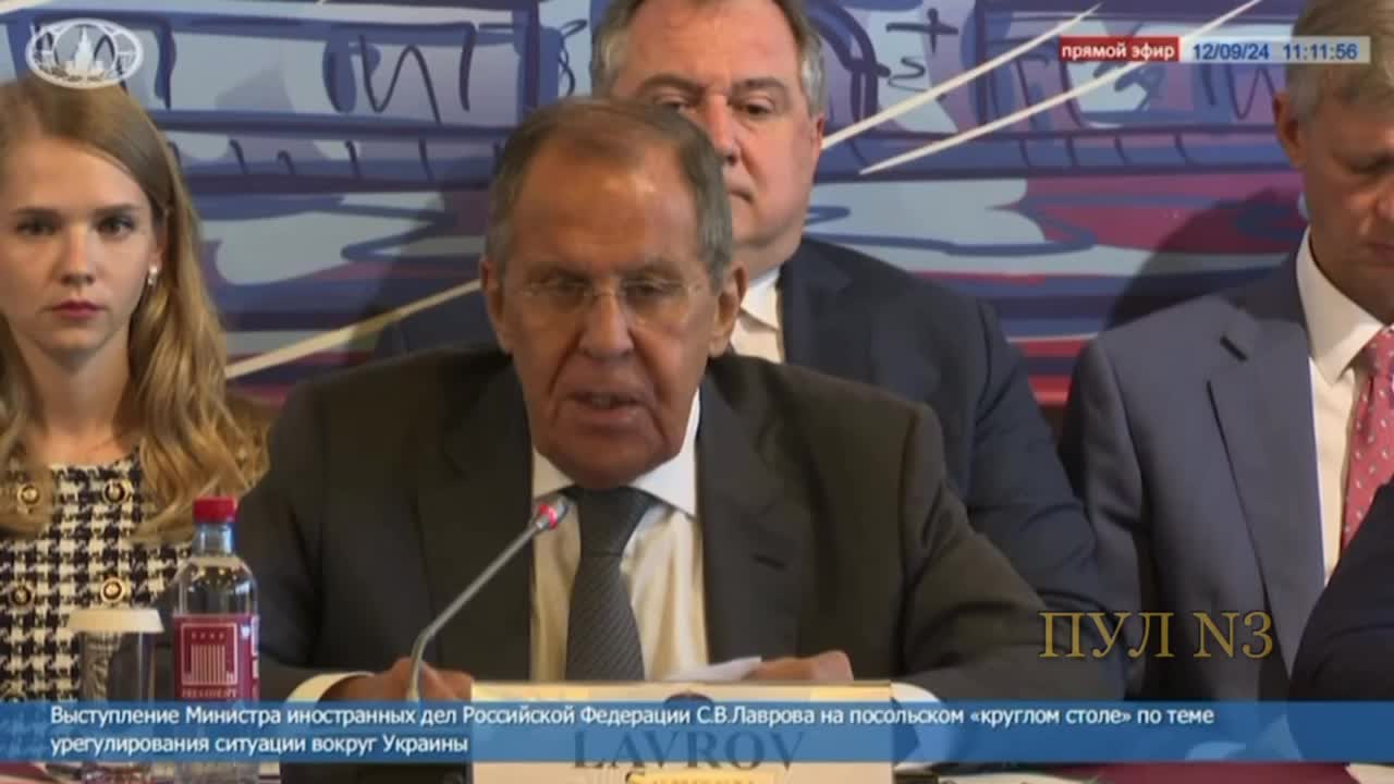 El ministre rus Lavrov a la reunió amb els ambaixadors diu que Rússia creu que Occident havia permès que Ucraïna atacara Rússia amb armes de llarg abast fa molt de temps