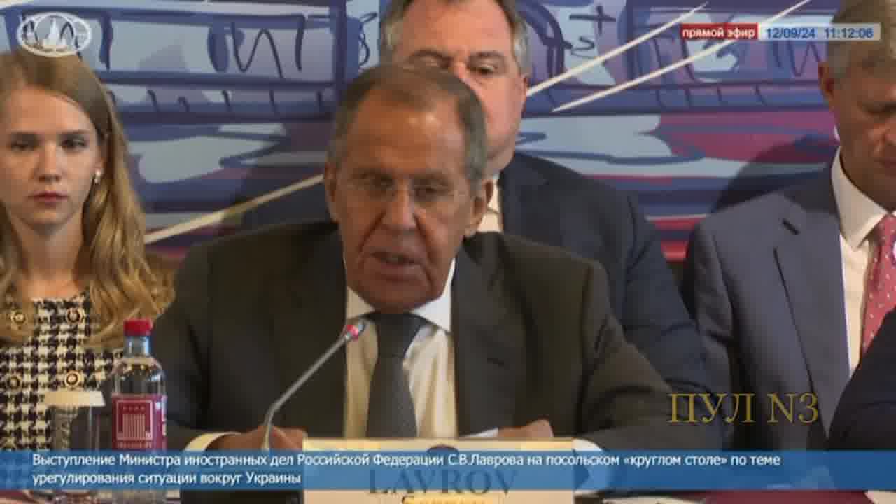 Russian FM Lavrov at the meeting with Ambassadors says Russia believes The West had allowed Ukraine to strike the Russia with long-range weapons long time ago, compared western leaders with Hitler and Napoleon