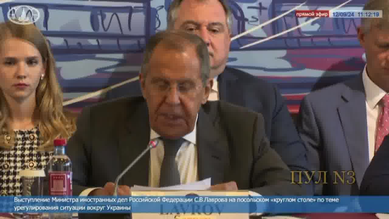 Russian FM Lavrov at the meeting with Ambassadors says Russia believes The West had allowed Ukraine to strike the Russia with long-range weapons long time ago, compared western leaders with Hitler and Napoleon