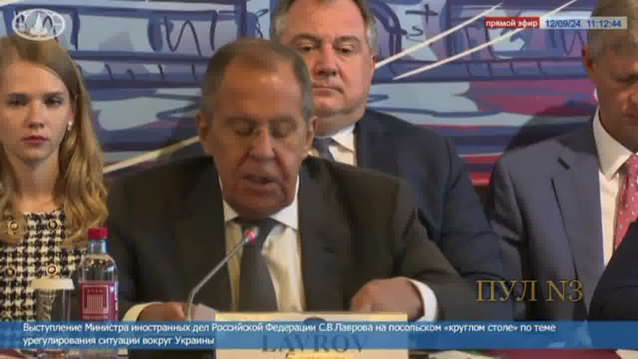 Russian FM Lavrov at the meeting with Ambassadors says Russia believes The West had allowed Ukraine to strike the Russia with long-range weapons long time ago, compared western leaders with Hitler and Napoleon