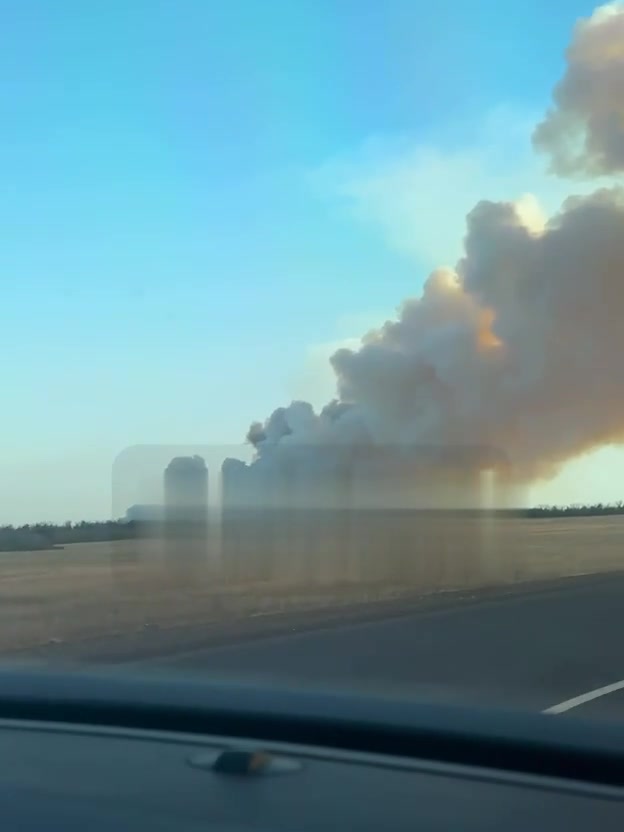 Heavy explosions were reported in Luhansk