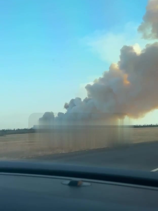 Heavy explosions were reported in Luhansk