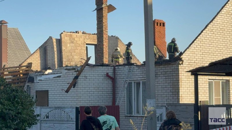 Damage in Belgorod after projectiles hits