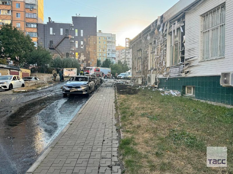 Damage in Belgorod after projectiles hits