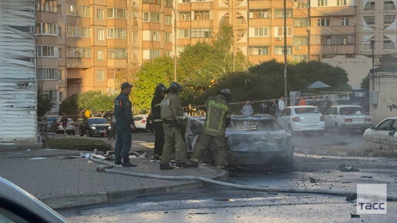 Zniszczenia w Biełgorodzie po trafieniu pociskami