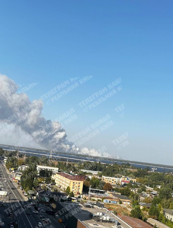 Stor skogsbrand i Vyshgorod-distriktet i Kyiv-regionen