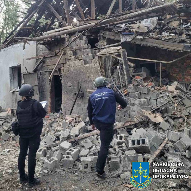 Deteriorări aduse infrastructurii civile din 3 districte din Harkov ca urmare a atacurilor aeriene cu bombe planante și rachete