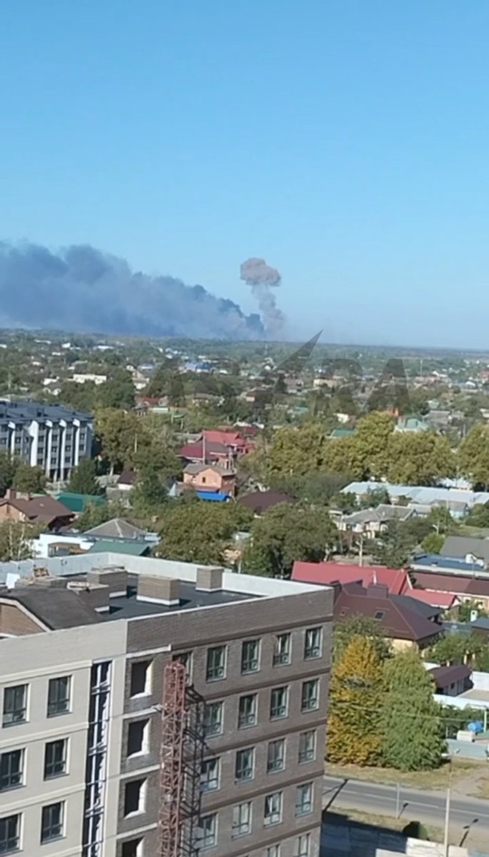 На складзе боепрыпасаў у Ціхарэцкім раёне працягваюцца выбухі