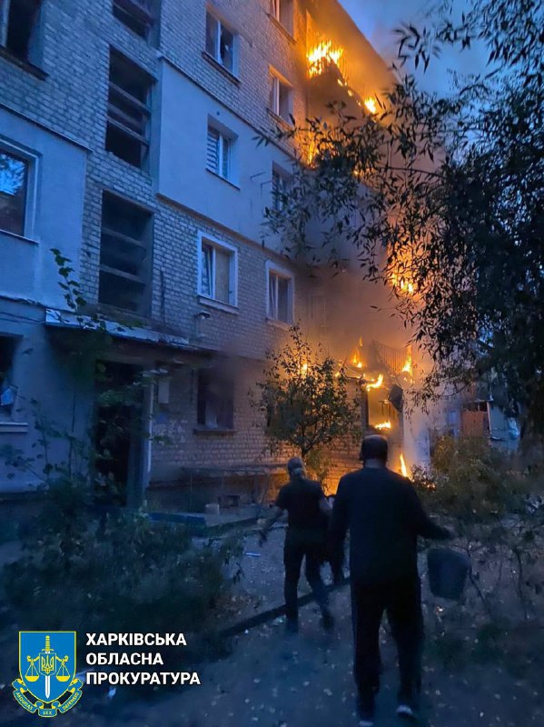 Co najmniej 1 osoba ranna w wyniku rosyjskiego ostrzału z użyciem wyrzutni rakietowej MLRS w Kupiańsku w obwodzie charkowskim