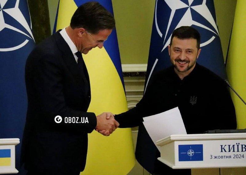 El secretari general de l'OTAN, Mark Rutte, es va reunir amb el president d'Ucraïna Zelensky a Kíev