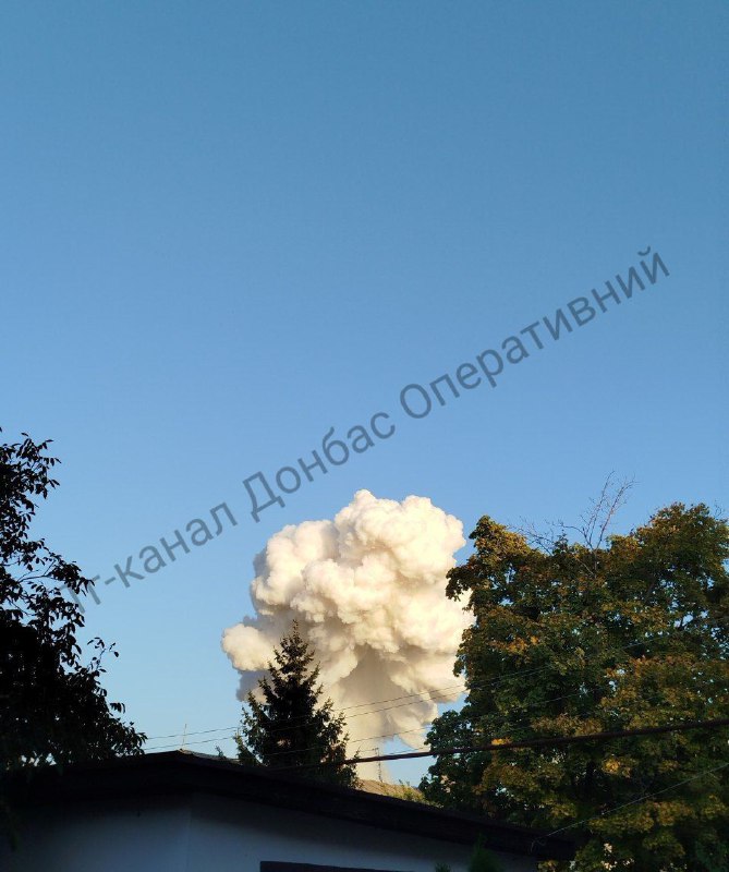 Explosions were reported in Kostiantynivka