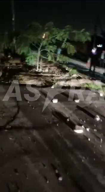 Residential house damaged during drone attack in Slaviansk-na-Kubani 