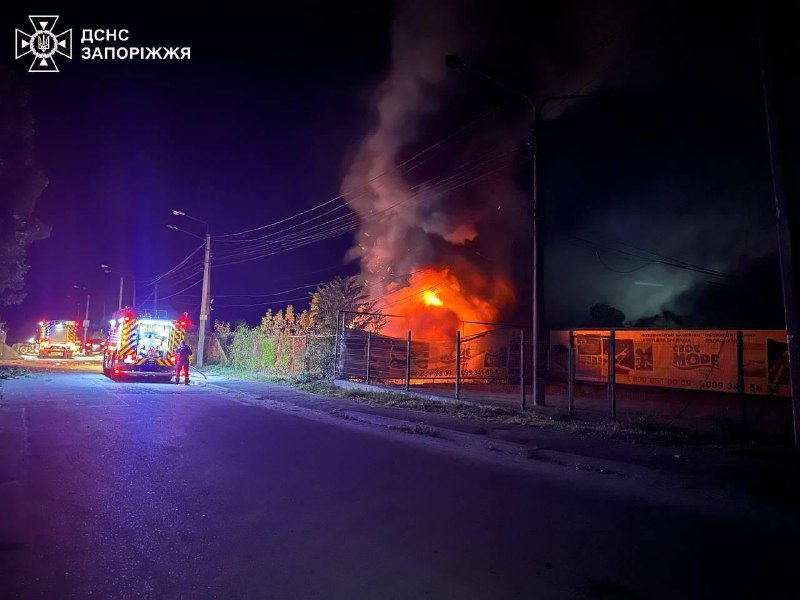 За ноч у выніку расейскіх удараў у Запарожжы параненыя 4 чалавекі