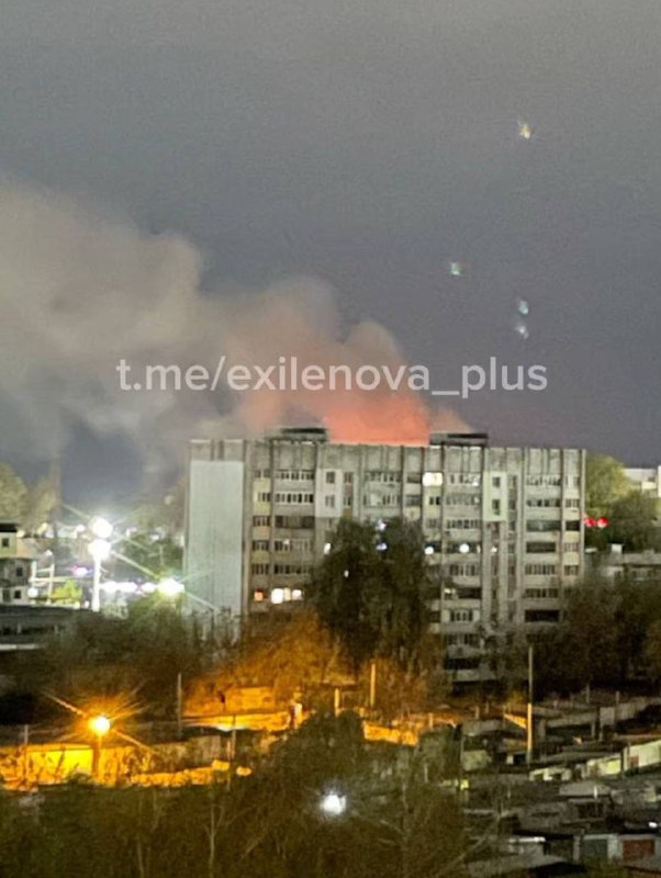 Incendio tras explosiones en Bryansk