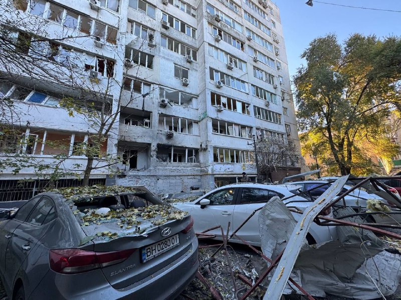 Damage in Odesa as result of the overnight attack 