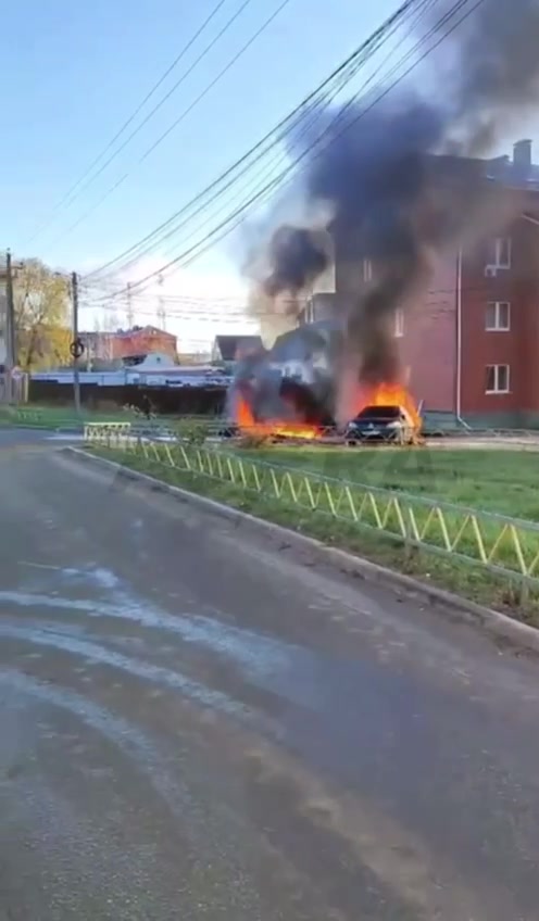 Fires in Ramenskoye district caused by debris of drones 