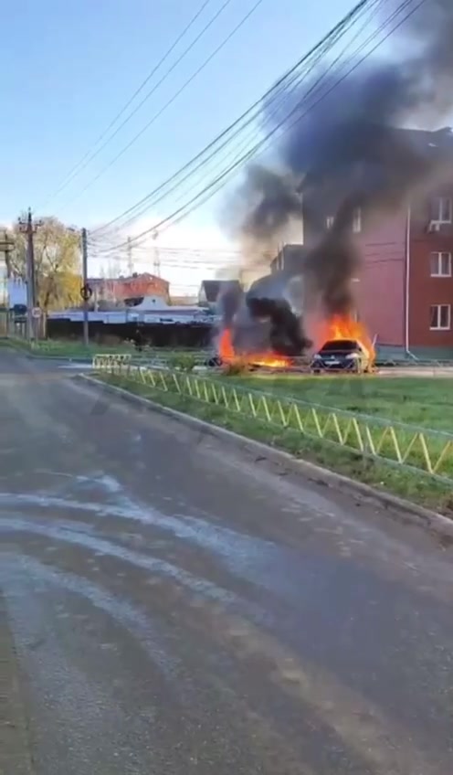 Fires in Ramenskoye district caused by debris of drones 