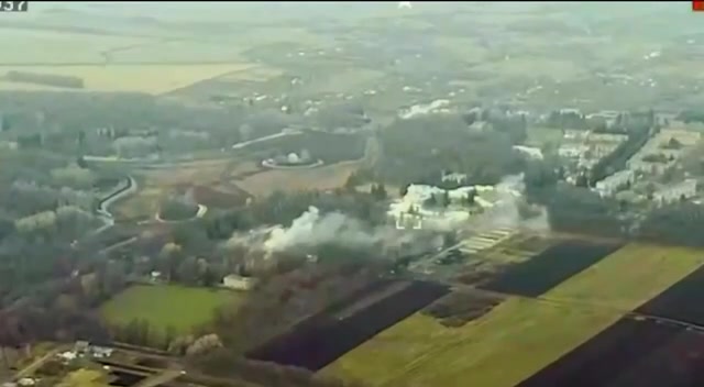 Video of cruise missiles strikes at the command post in Maryino of Kursk region 