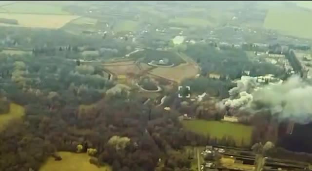 Video of cruise missiles strikes at the command post in Maryino of Kursk region 