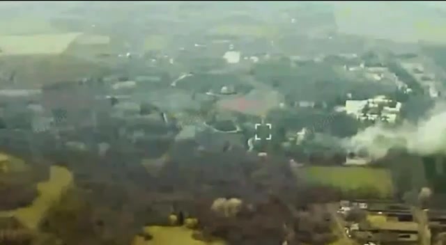 Video of cruise missiles strikes at the command post in Maryino of Kursk region 