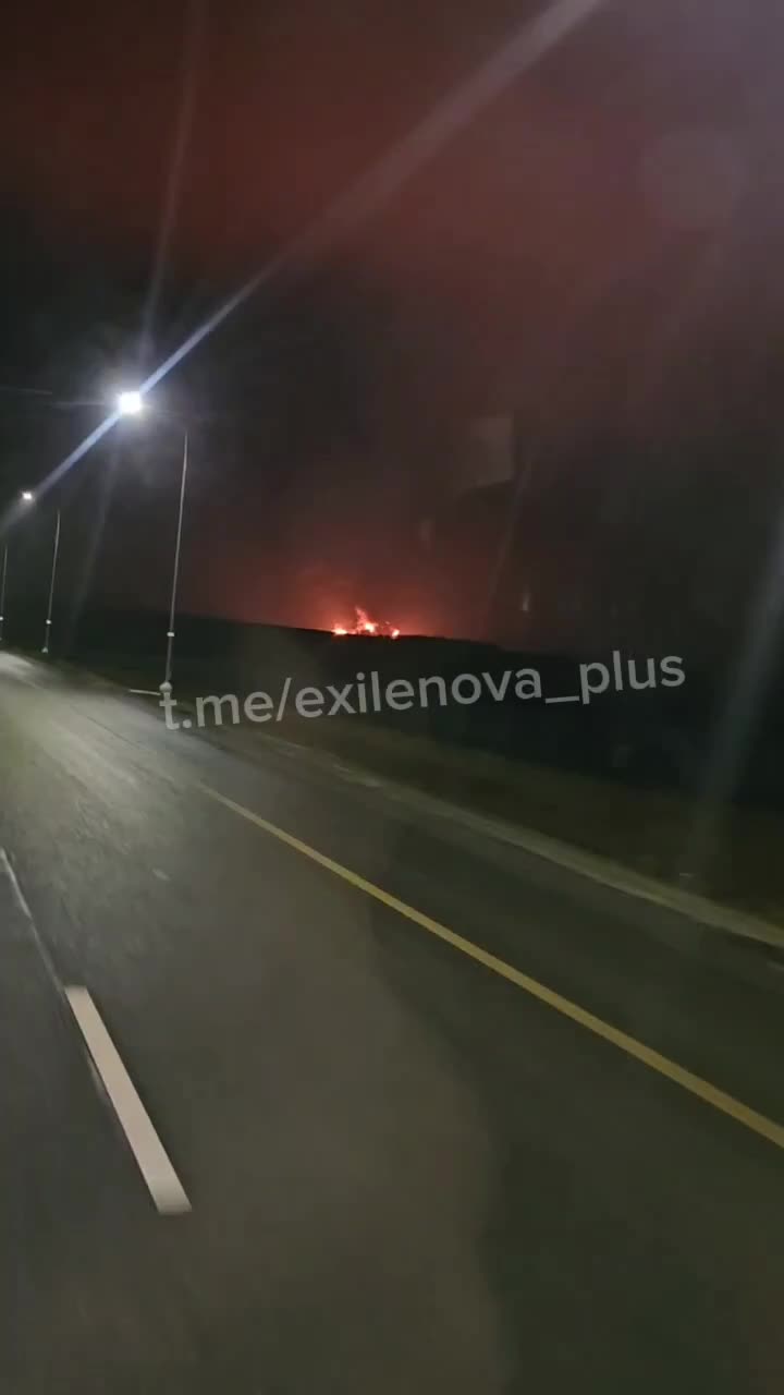 Oil depot in Kamensk-Shakhtinsky in Rostov region is on fire after suspected drones attack 