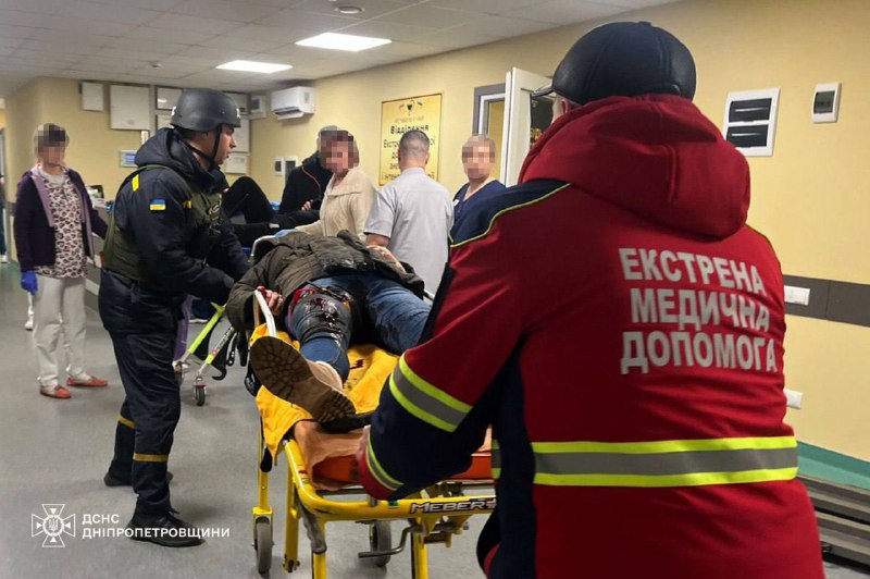 6 people wounded as result of a drone attack at the market in Nikopol