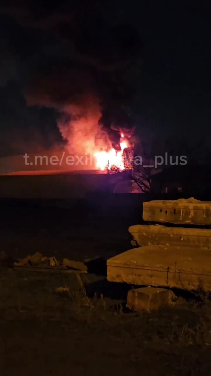 Plastfaktor plant in Krym of Rostov region is reportedly on fire