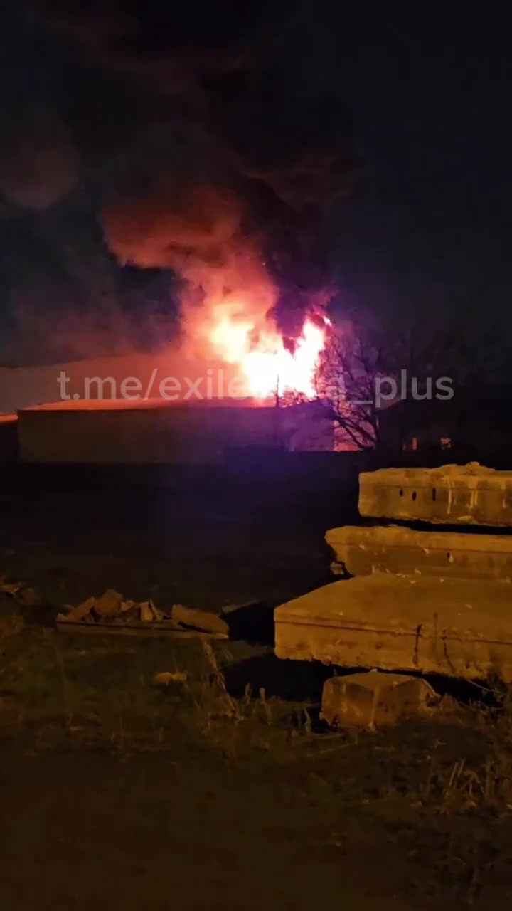 Plastfaktor plant in Krym of Rostov region is reportedly on fire 