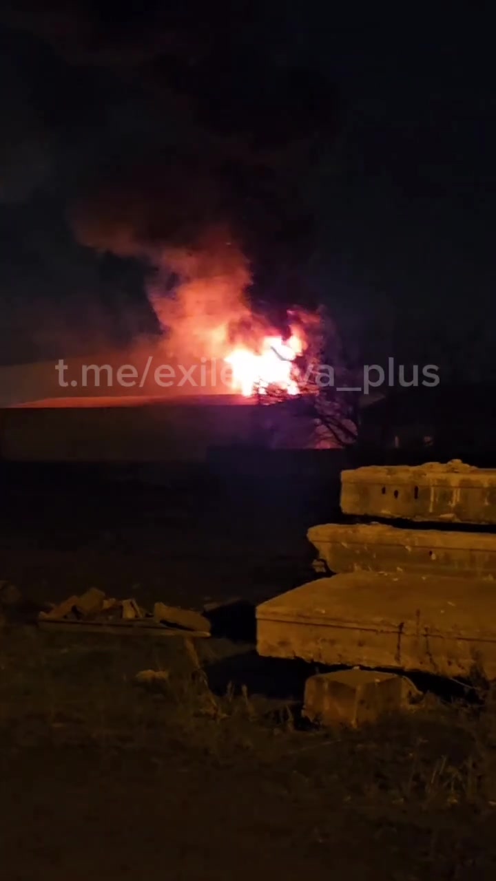 Plastfaktor plant in Krym of Rostov region is reportedly on fire 