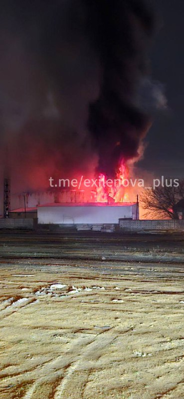 Plastfaktor plant in Krym of Rostov region is reportedly on fire 