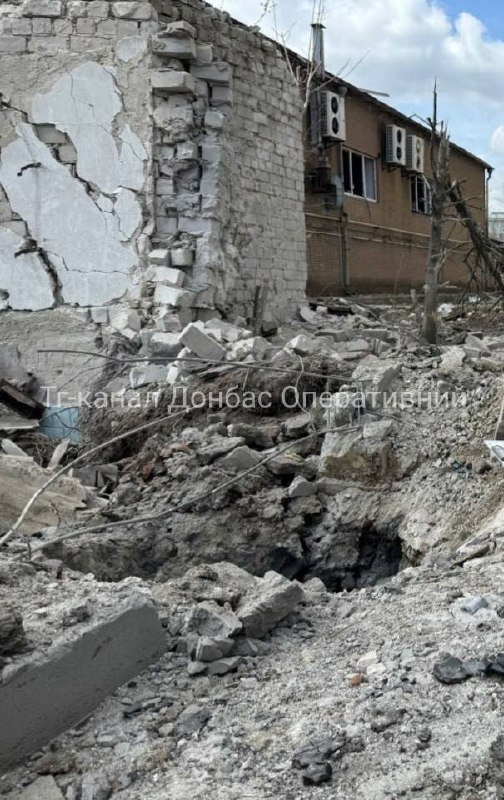 Damage in Donetsk after reported missile strike