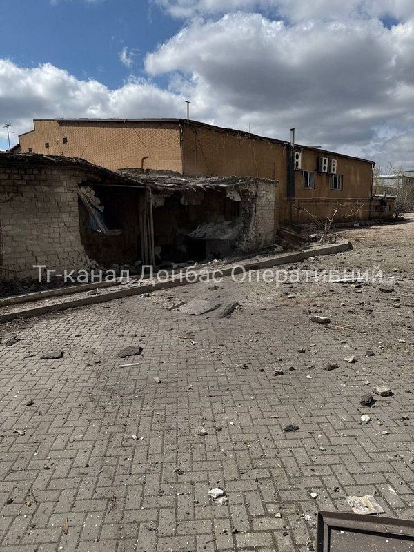 Damage in Donetsk after reported missile strike