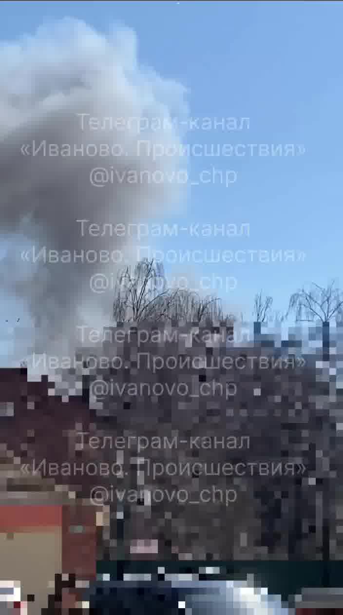 The barracks of the 112th Missile Brigade in Shuya is on fire as a result of drone strikes
