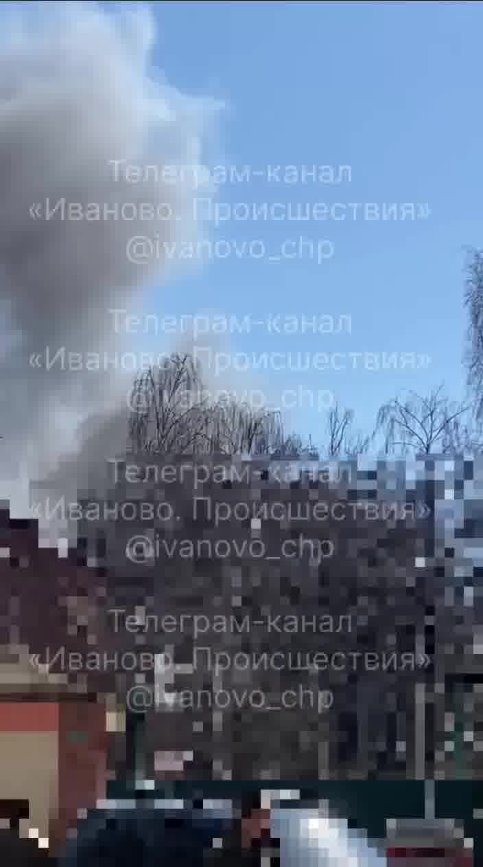 The barracks of the 112th Missile Brigade in Shuya is on fire as a result of drone strikes