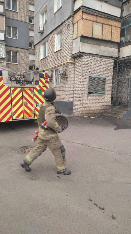 Russian army targeted a residential house in Nikopol with FPV drone, causing fire