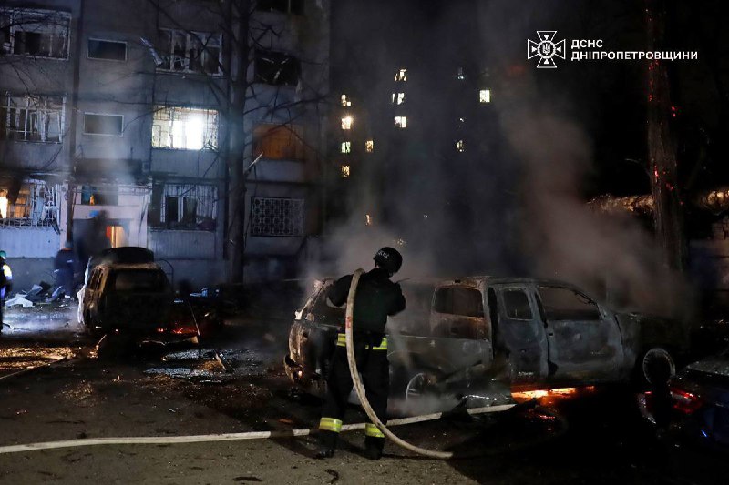 Death toll of Russian drones attack in Dnipro city is at 3 killed and 28 wounded 