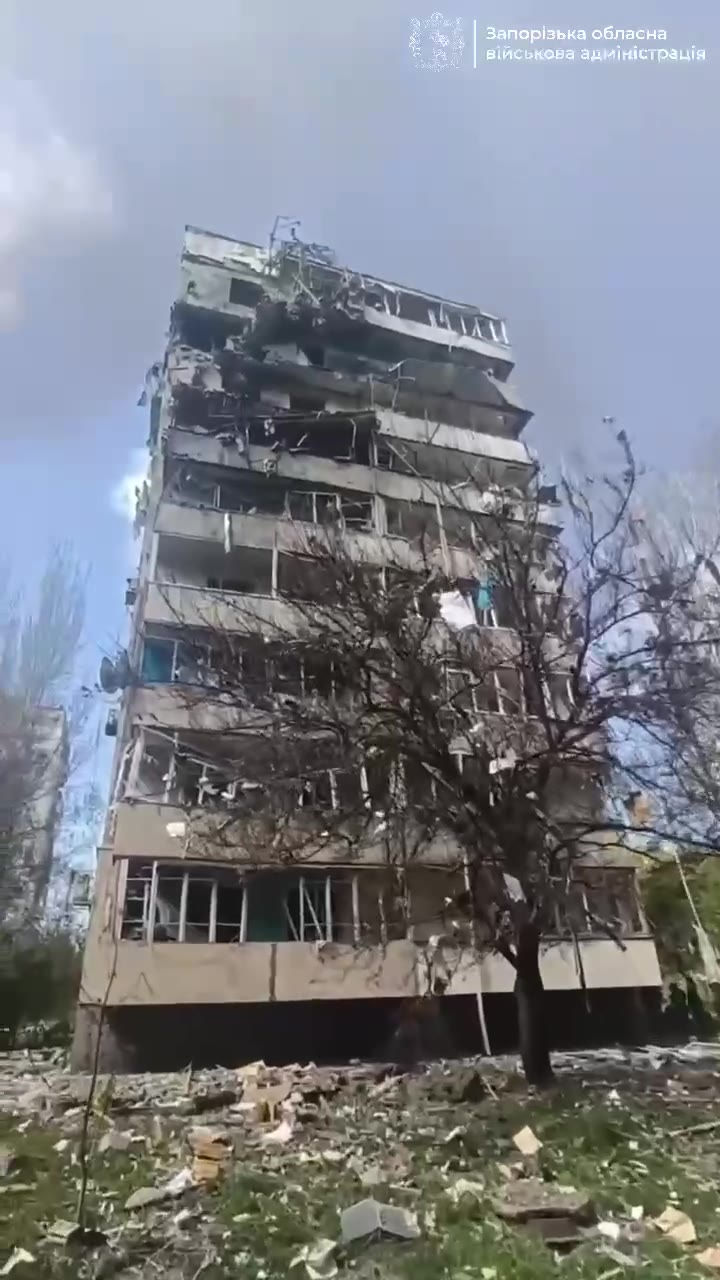 Russian aviation had dropped guided glide bomb at the residential house in Zaporizhzhia