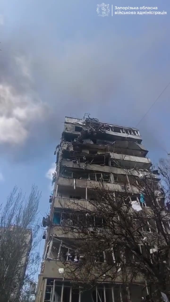 Russian aviation had dropped guided glide bomb at the residential house in Zaporizhzhia