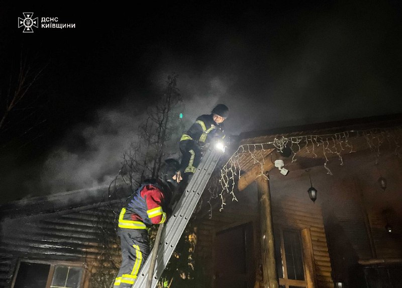 Fire at hotel and restaurant in Brovary district of Kyiv region was caused by drone debris 