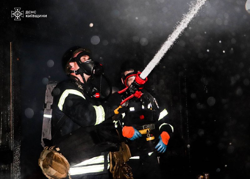 Fire at hotel and restaurant in Brovary district of Kyiv region was caused by drone debris 