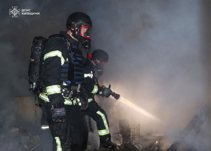 Fire at hotel and restaurant in Brovary district of Kyiv region was caused by drone debris 