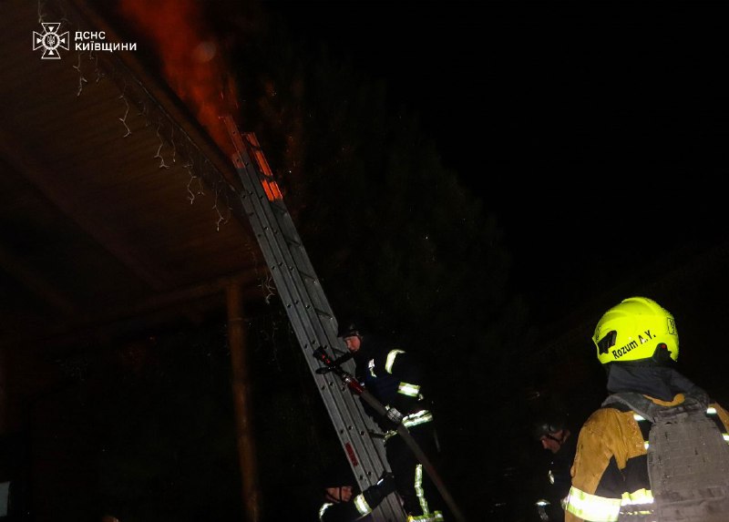 Fire at hotel and restaurant in Brovary district of Kyiv region was caused by drone debris 