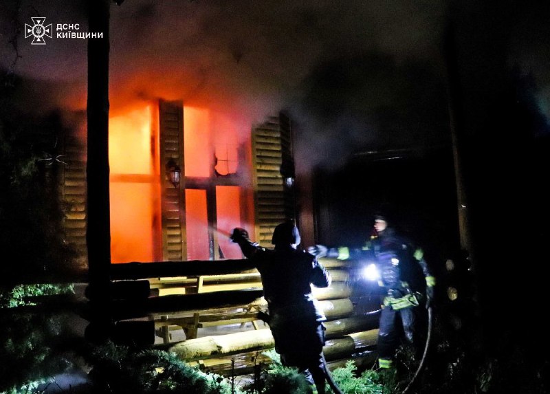 Fire at hotel and restaurant in Brovary district of Kyiv region was caused by drone debris 