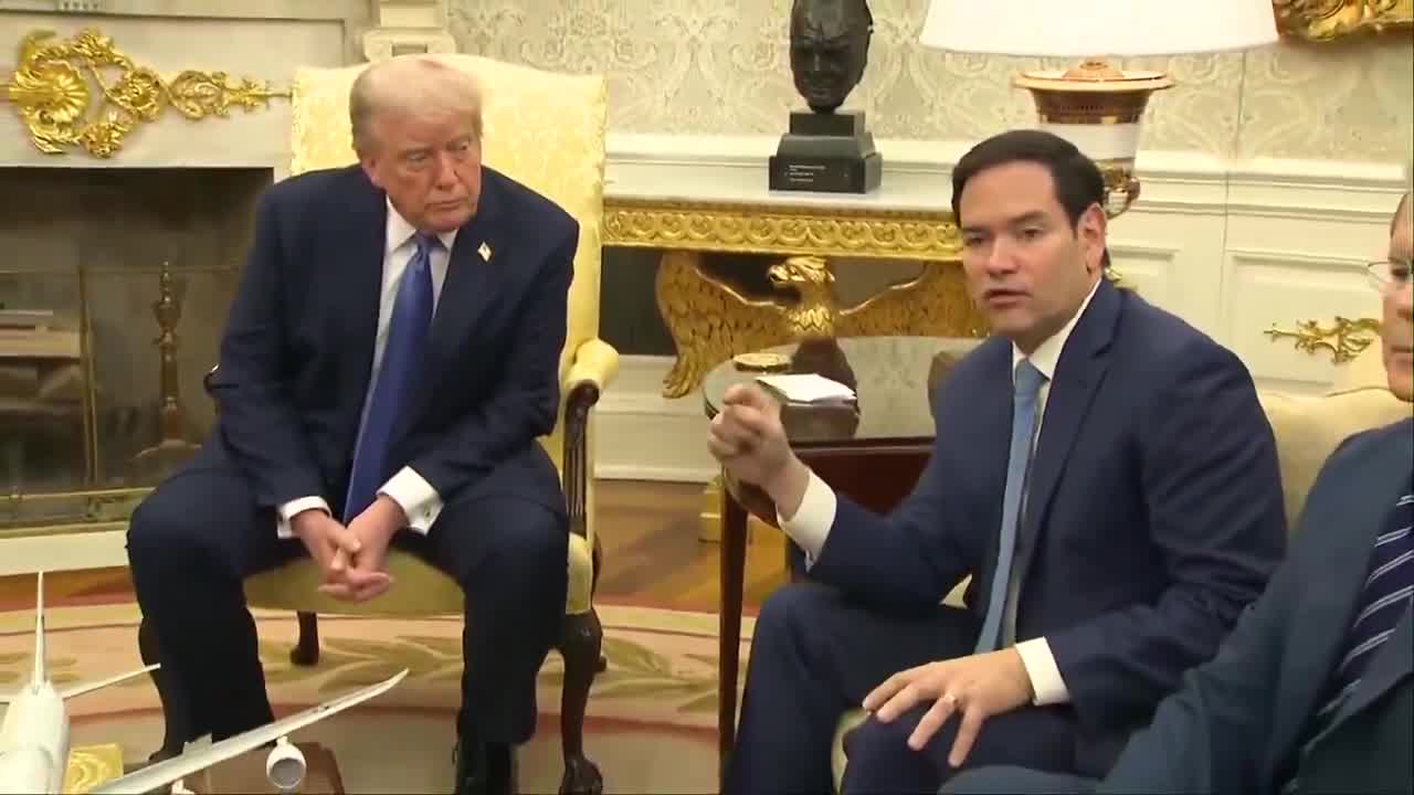 .@SecRubio: З усіх лідерів у світі сьогодні жоден лідер не докладає більше зусиль для запобігання війнам або їх припинення, ніж @POTUS. Ось чому ми розмовляємо з Іраном. Ось чому ми співпрацюємо з Україною та Росією.