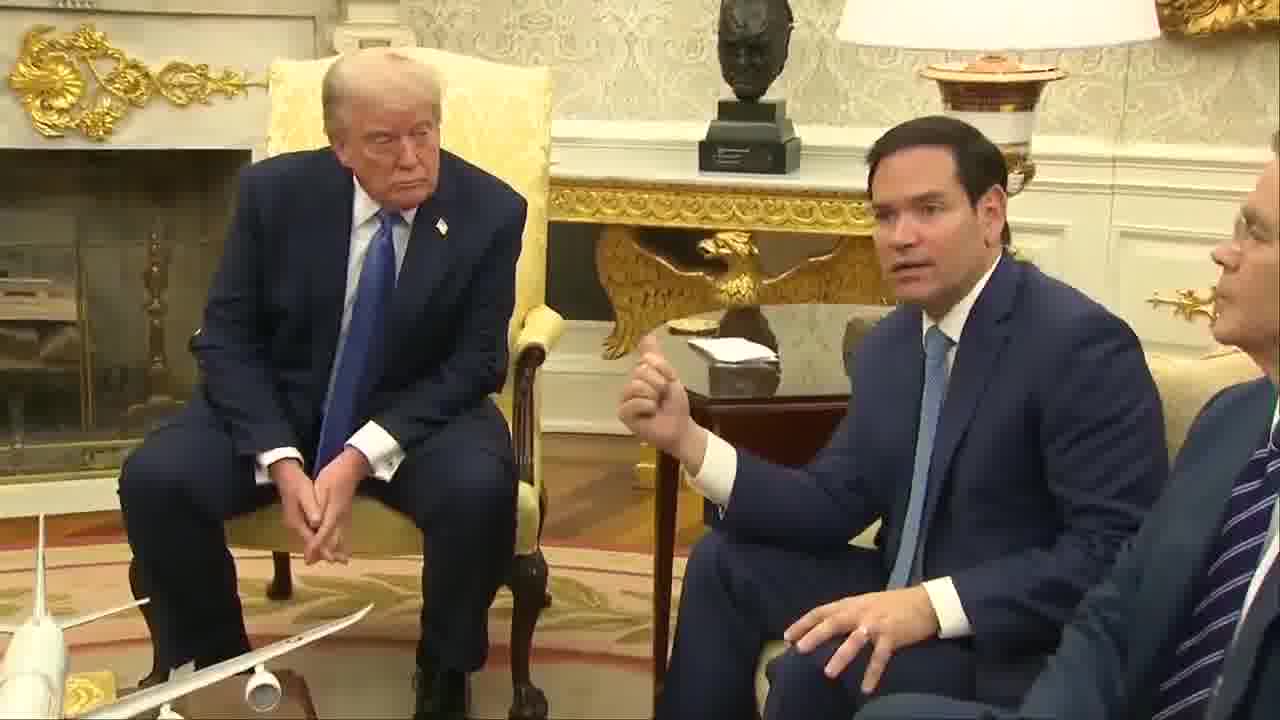 .@SecRubio: З усіх лідерів у світі сьогодні жоден лідер не докладає більше зусиль для запобігання війнам або їх припинення, ніж @POTUS. Ось чому ми розмовляємо з Іраном. Ось чому ми співпрацюємо з Україною та Росією.