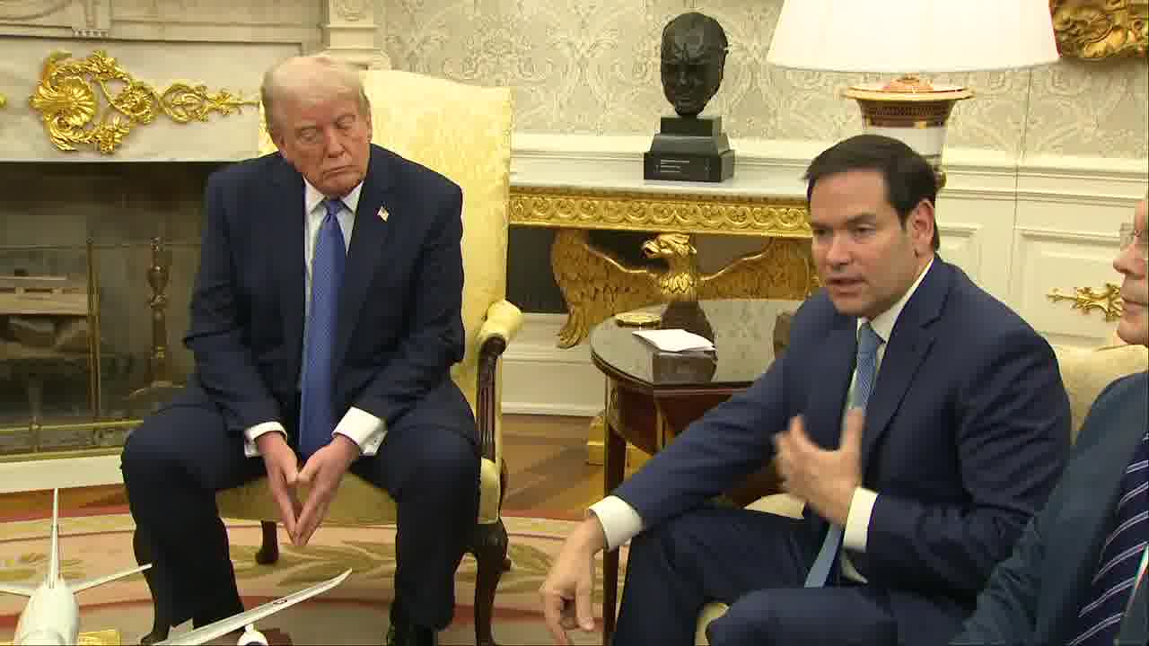 .@SecRubio: З усіх лідерів у світі сьогодні жоден лідер не докладає більше зусиль для запобігання війнам або їх припинення, ніж @POTUS. Ось чому ми розмовляємо з Іраном. Ось чому ми співпрацюємо з Україною та Росією.